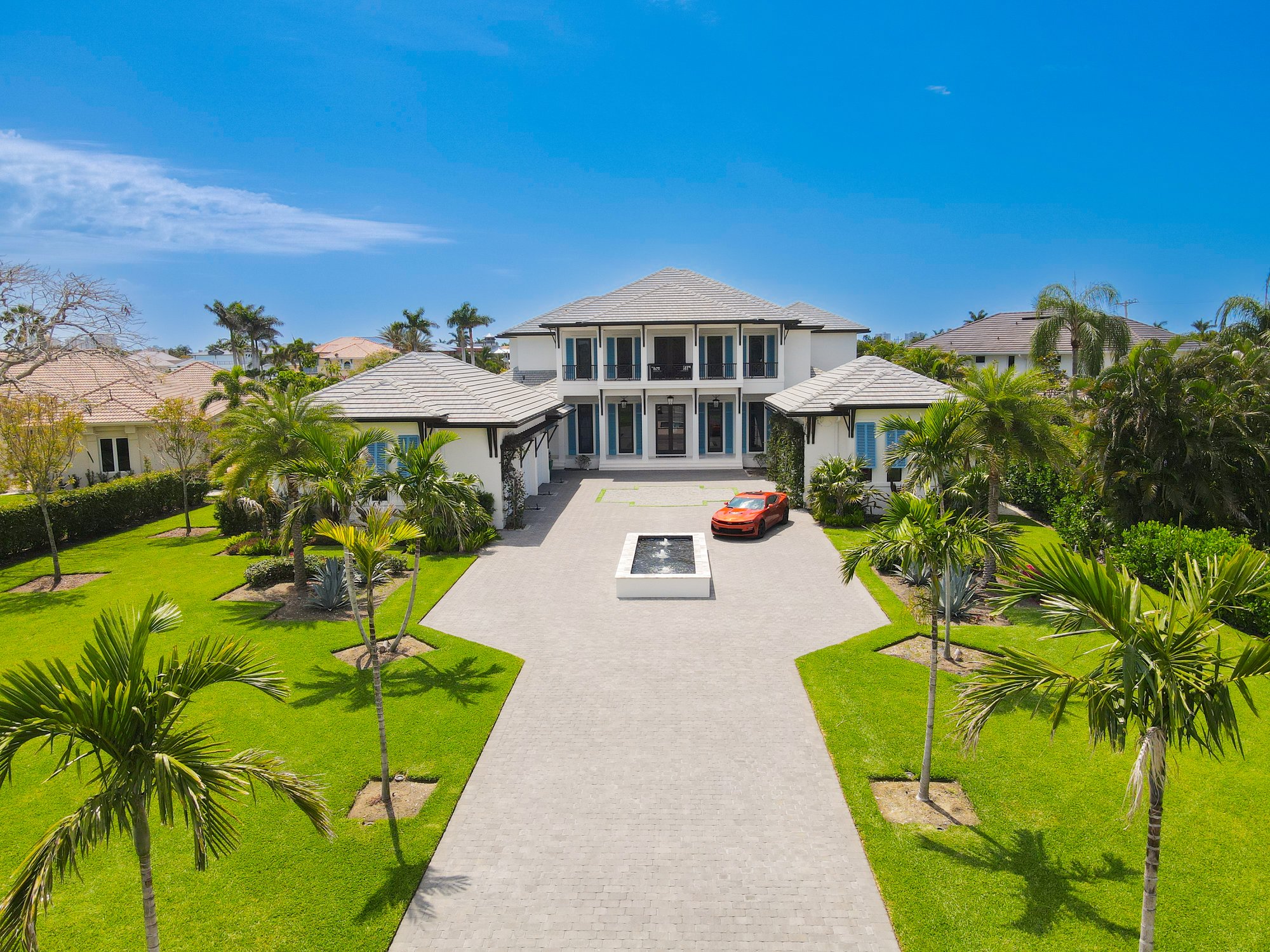 drone aerial photography Naples FL luxury estate grounds overview TrueVision Photography
