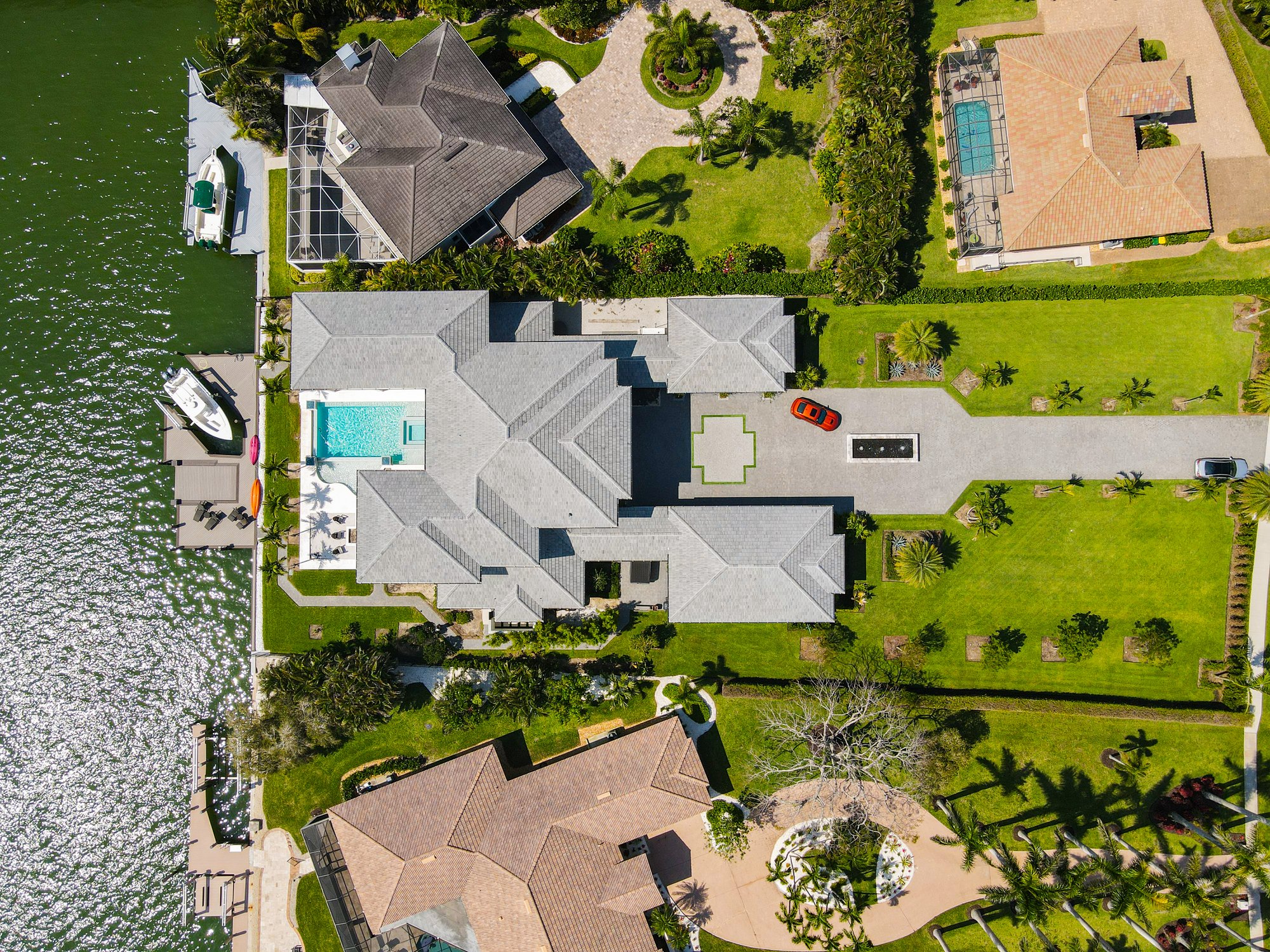 aerial photography waterfront estate Naples FL TrueVision Photography