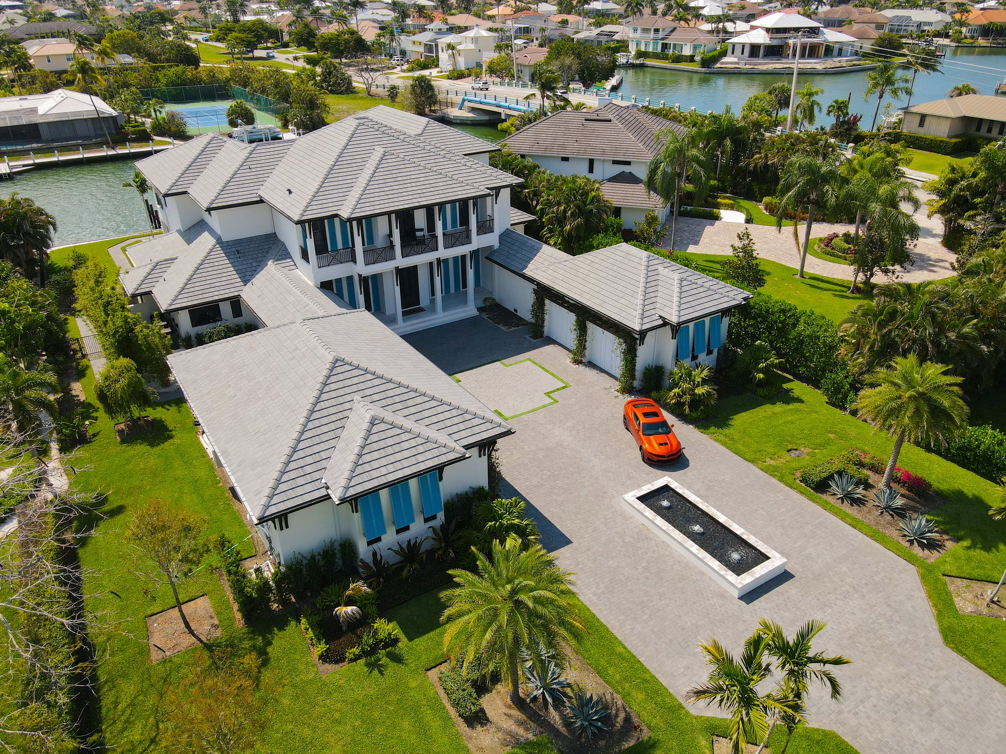 aerial photography lot size neighborhood context Naples FL TrueVision Photography