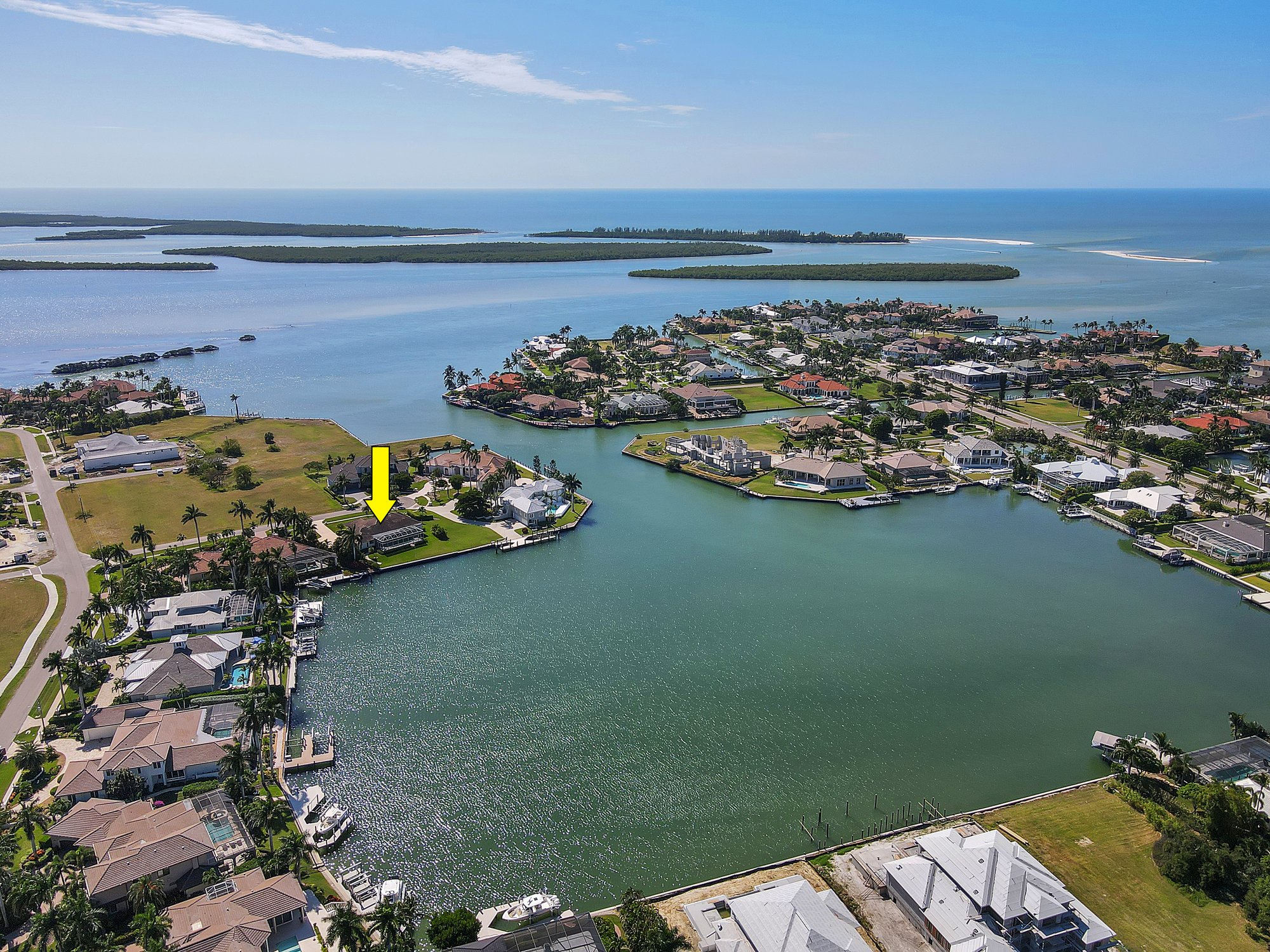 aerial property photography golf course view Naples FL TrueVision